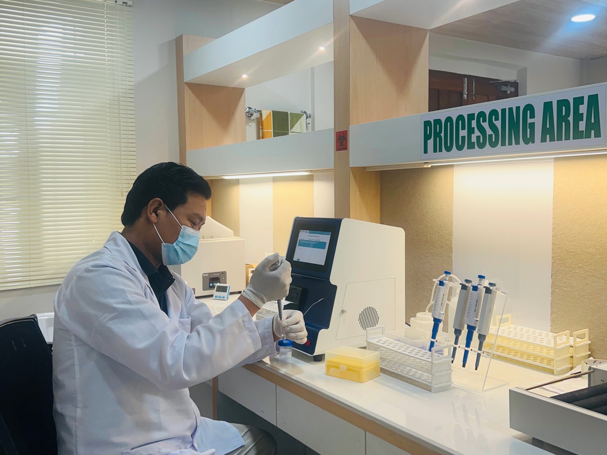  Blood test report to the respondent